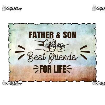 Mgs057-magnet frigider-father and sun bestfriends